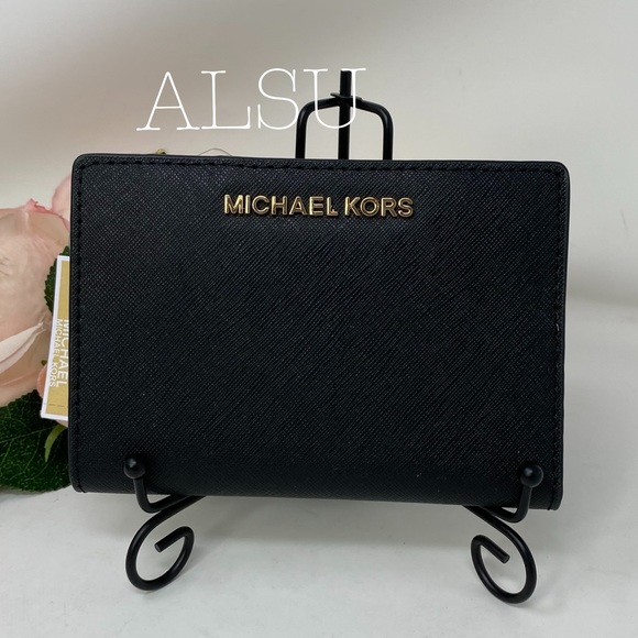 Michael Kors MD Card Case+Wallet Carryall Le Black - Picture 2 of 7